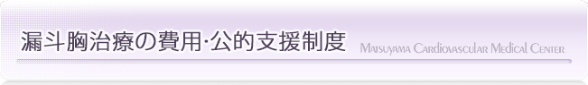 漏斗胸治療の費用・公的支援制度｜漏斗胸の治療なら松山笠置記念心臓血管病院